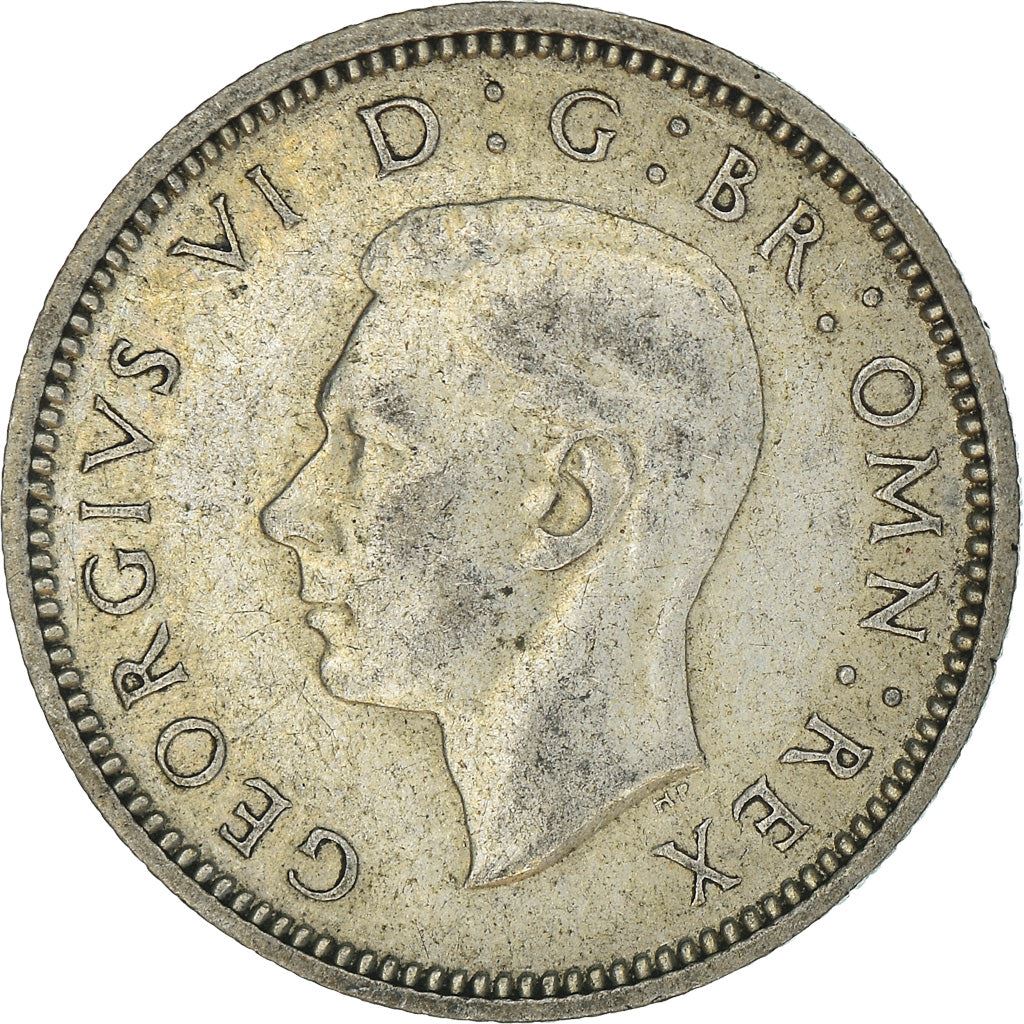 United Kingdom | 6 Pence Coin | George VI | KM:852 | 1937 - 1946