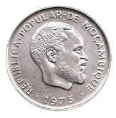 Mozambique | 20 Centimos Coin | Samora Machel | Tea Plant | KM:94 | 1975
