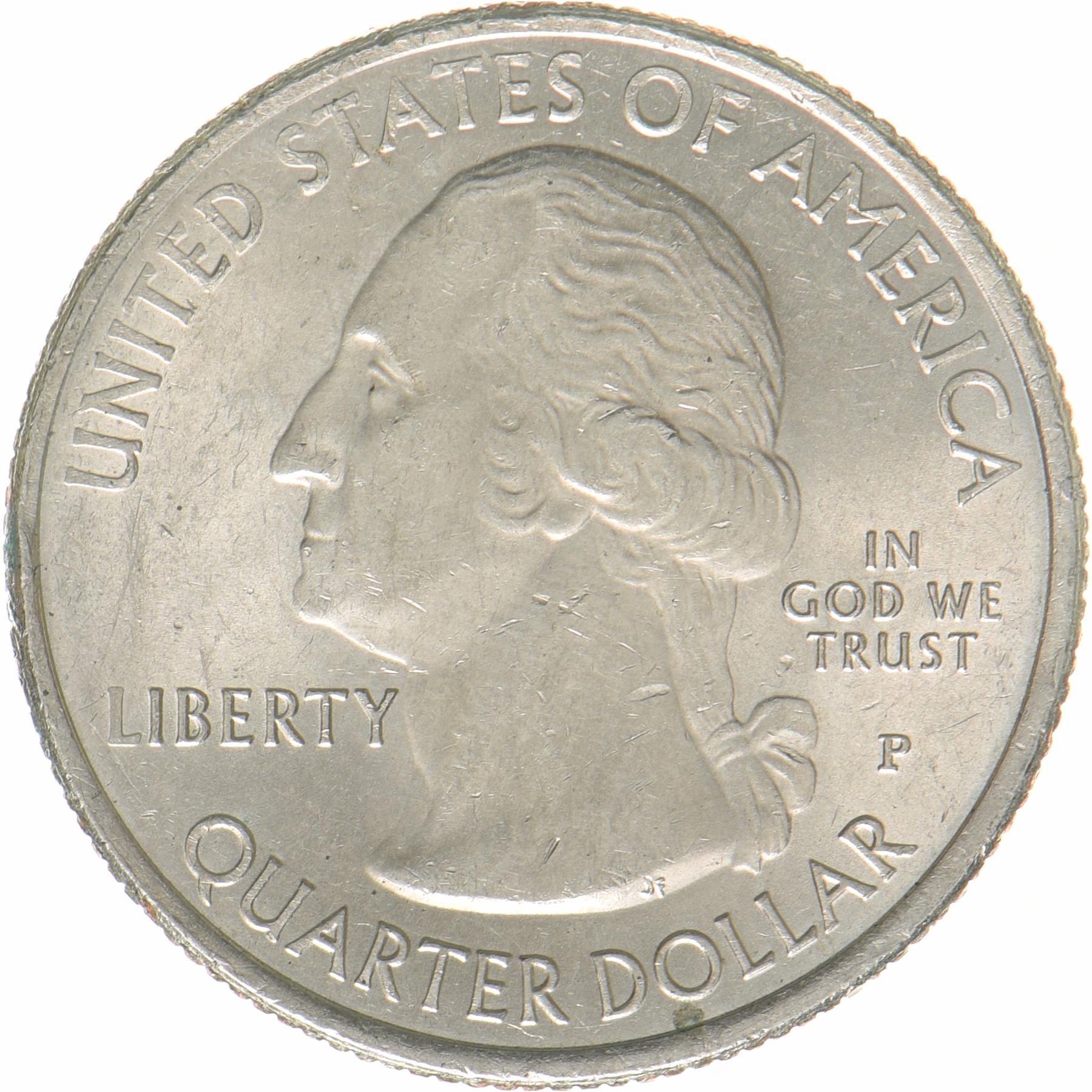 Estados Unidos | Moneda de 1/4 de dólar | Parque Histórico Nacional Saratoga | KM:601 | 2015
