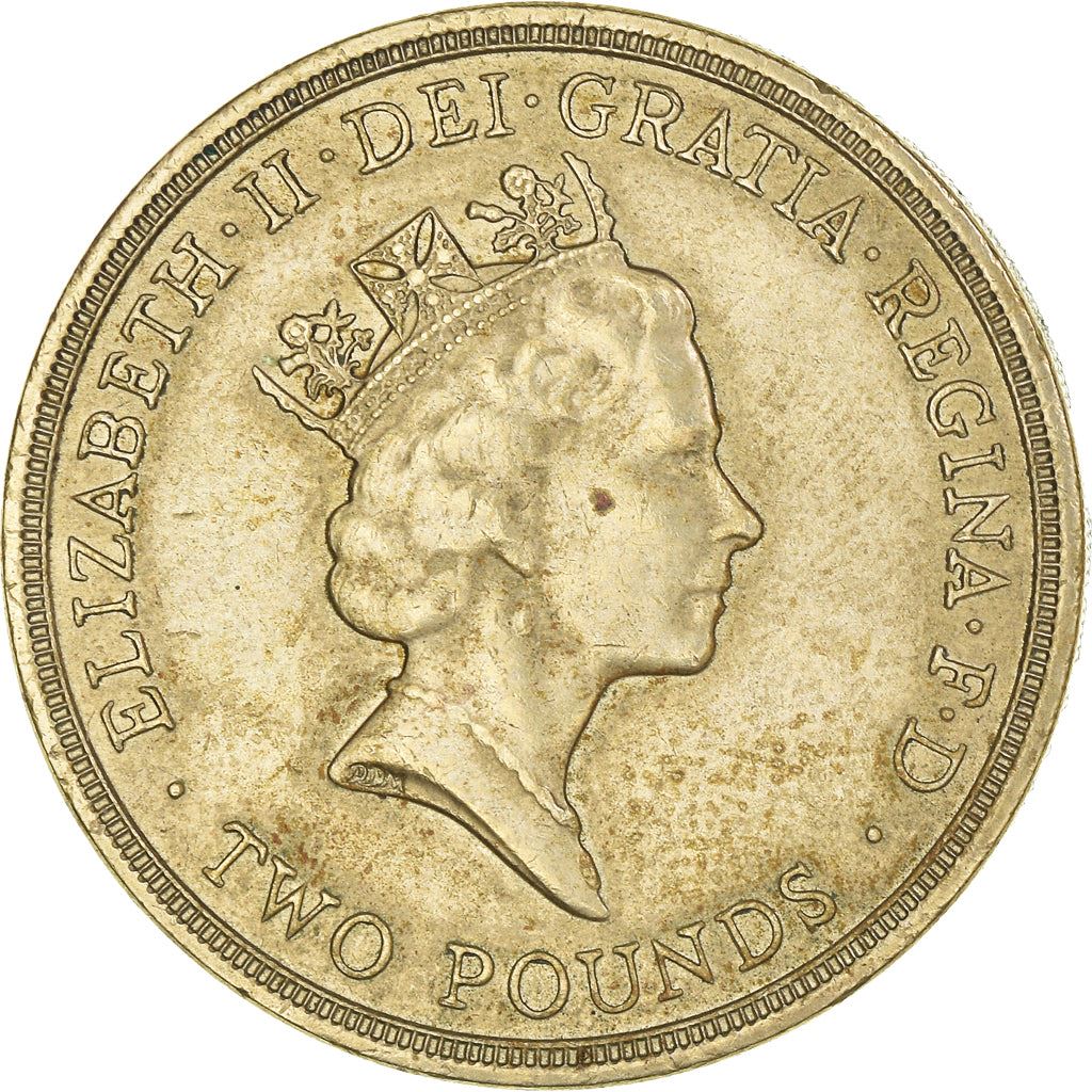 United Kingdom | 2 Pounds Coin | Commonwealth Games | Km:947 | 1986