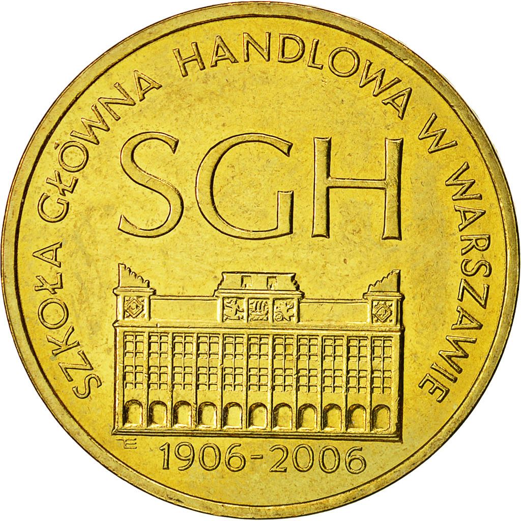 Poland | 2 Zlotys Coin | Warsaw School | Y:609 | 2006