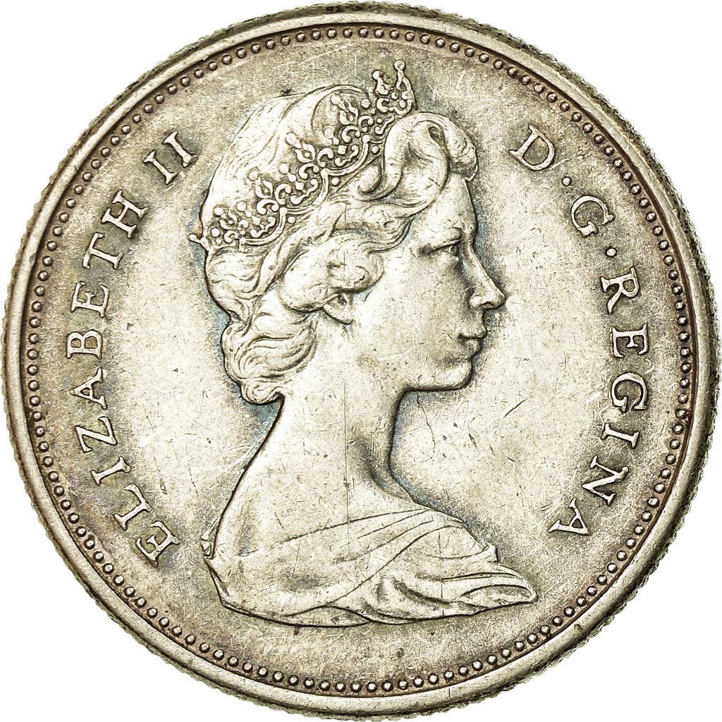 Canada | 25 Cents Coin | Silver | 2nd portrait | KM:62 | 1965-1966