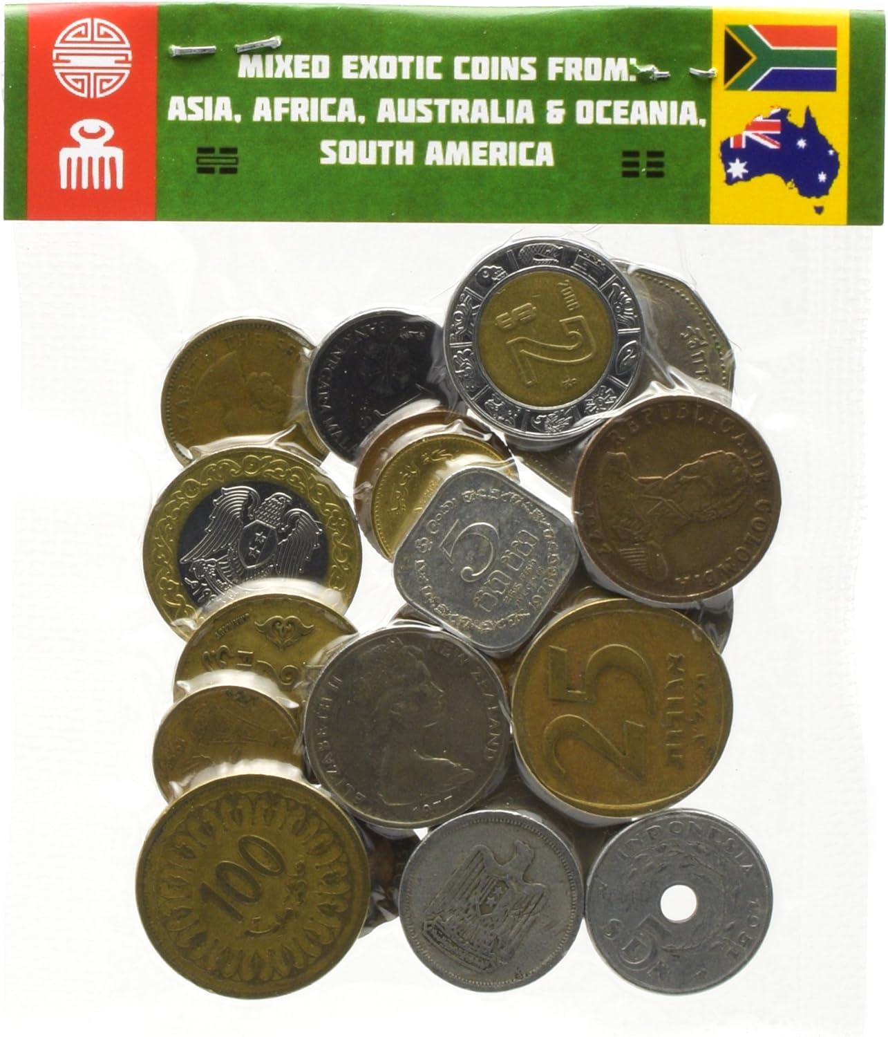 Coins from Exotic Countries and Continents | Africa | Asia | Latin America | Oceania