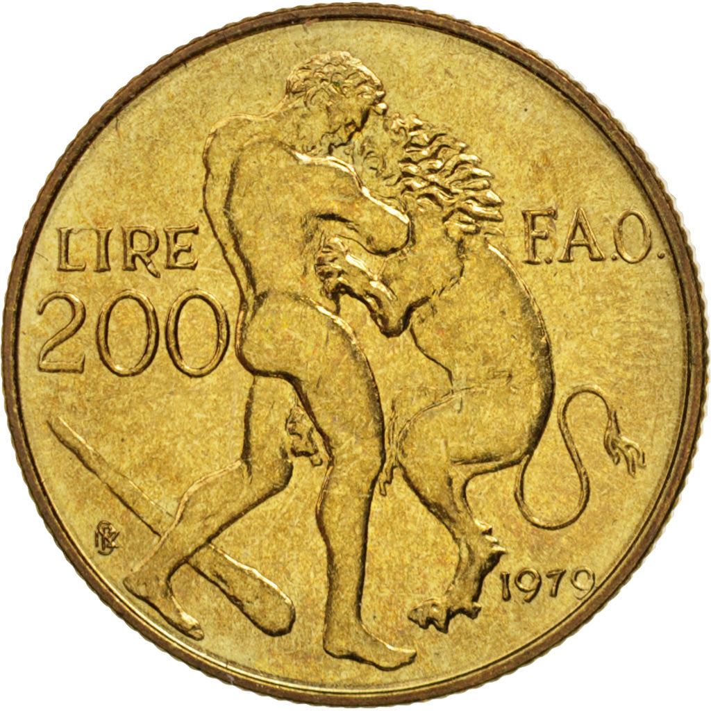 San Marino | 200 Lire Coin | FAO | Km:96 | 1979