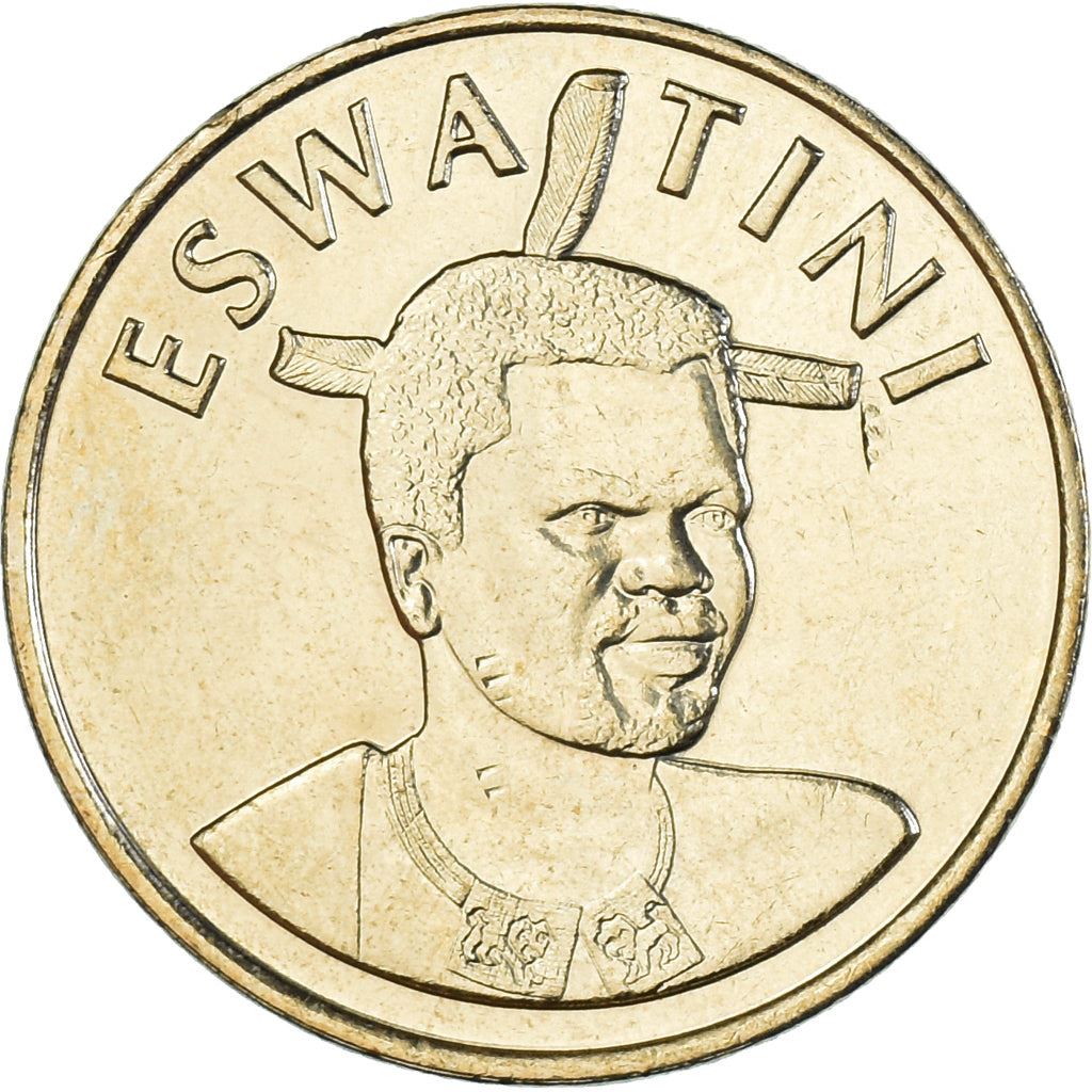 Esvatinio Karalystė | 2 Emalangeni moneta | Karalius Mswati III | Lelijos | Km:74 | 2021