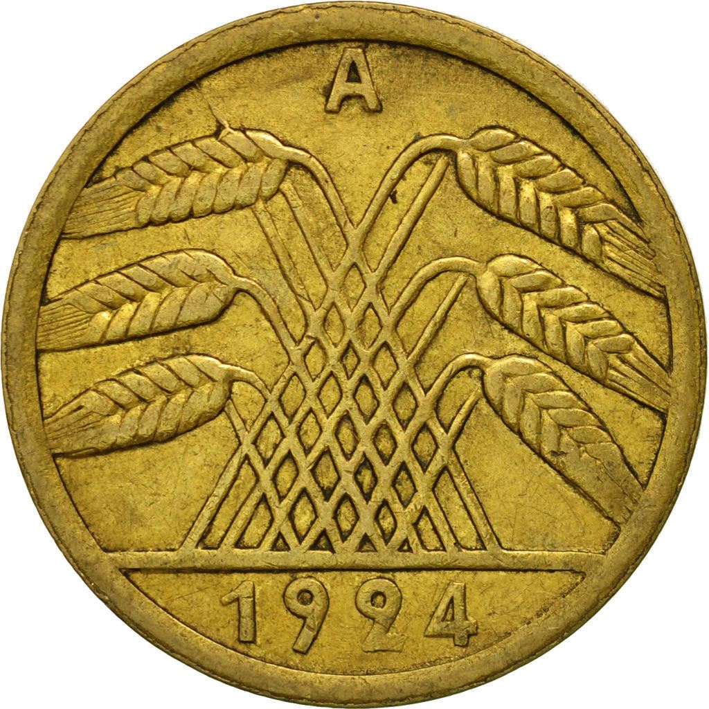 Germany | 50 Rentenpfennig Coin | Aluminium bronze | KM:34 | 1923 - 1924