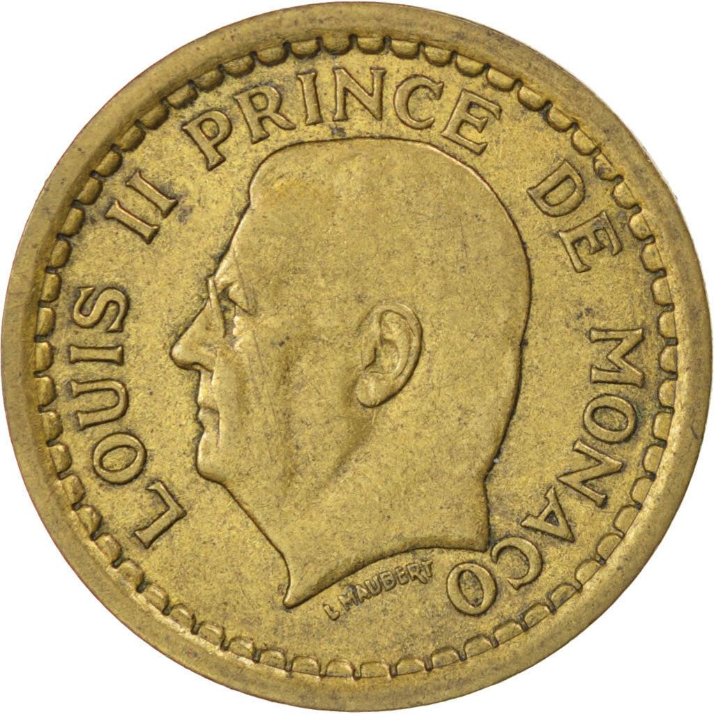 Monaco | 1 Franc Coin | Louis II | Km:120A | 1943