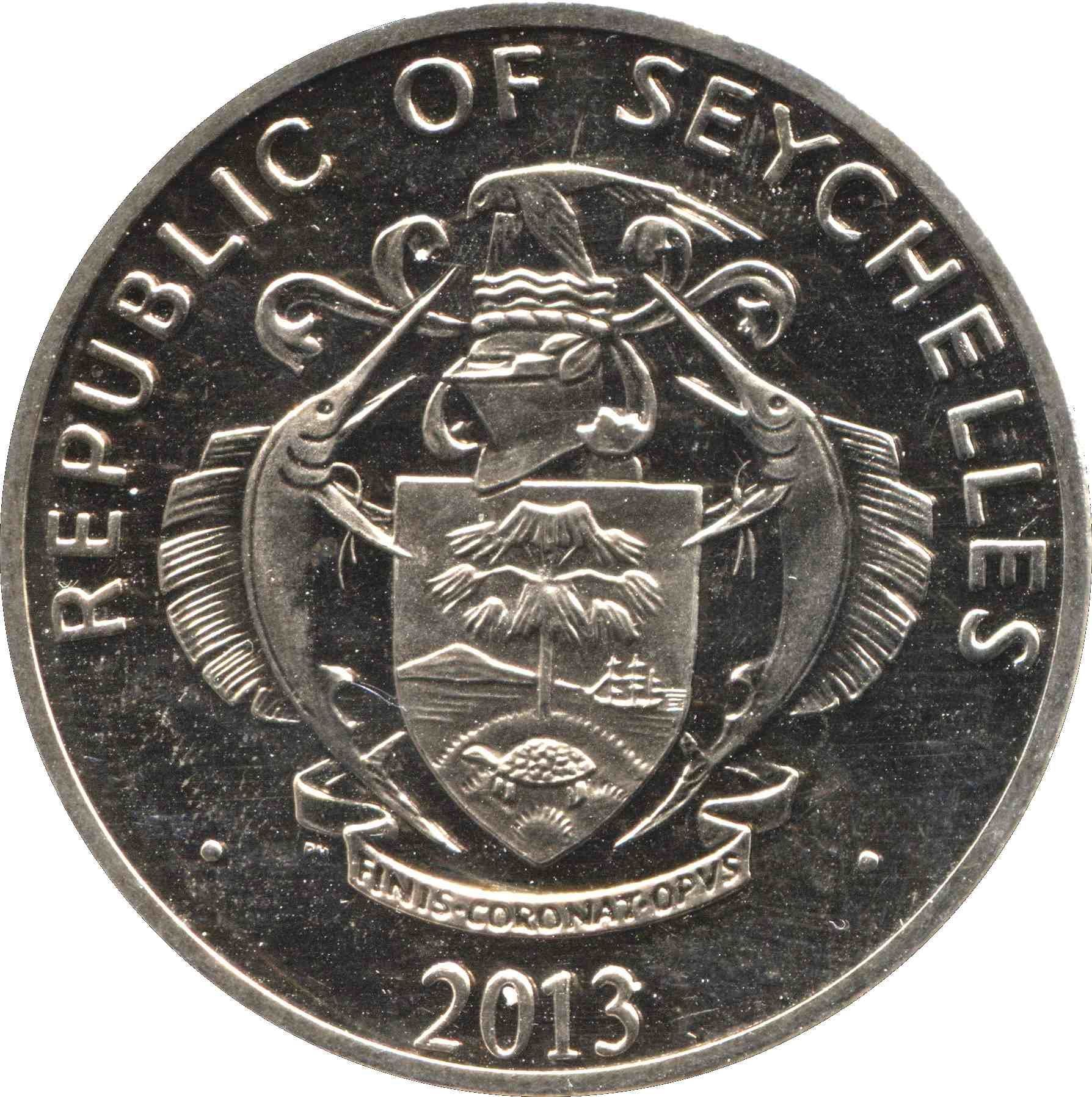 Seychelles 5 Rupees Coin | Pope Francis I | KM142 | 2013
