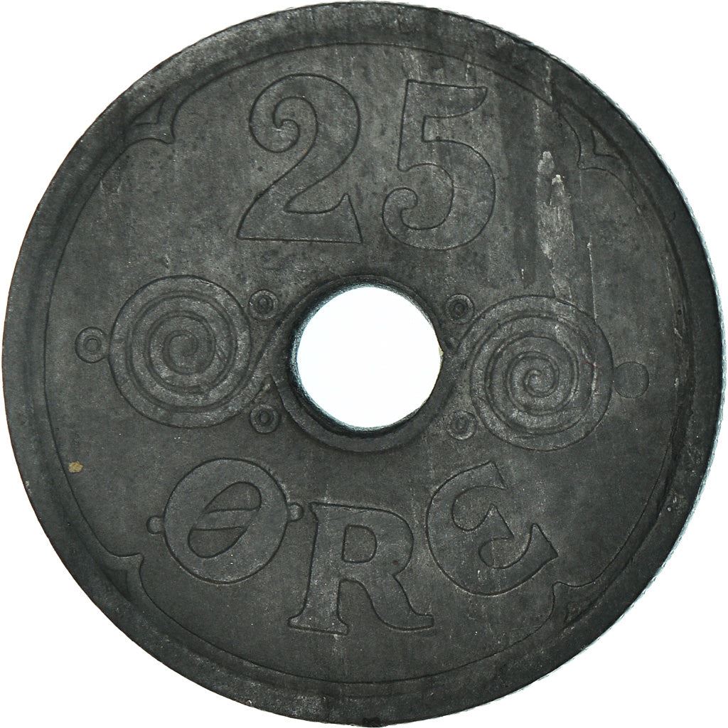 Denmark | 25 Ore Coin | Monogram | Km:823.2A | 1941 - 1945