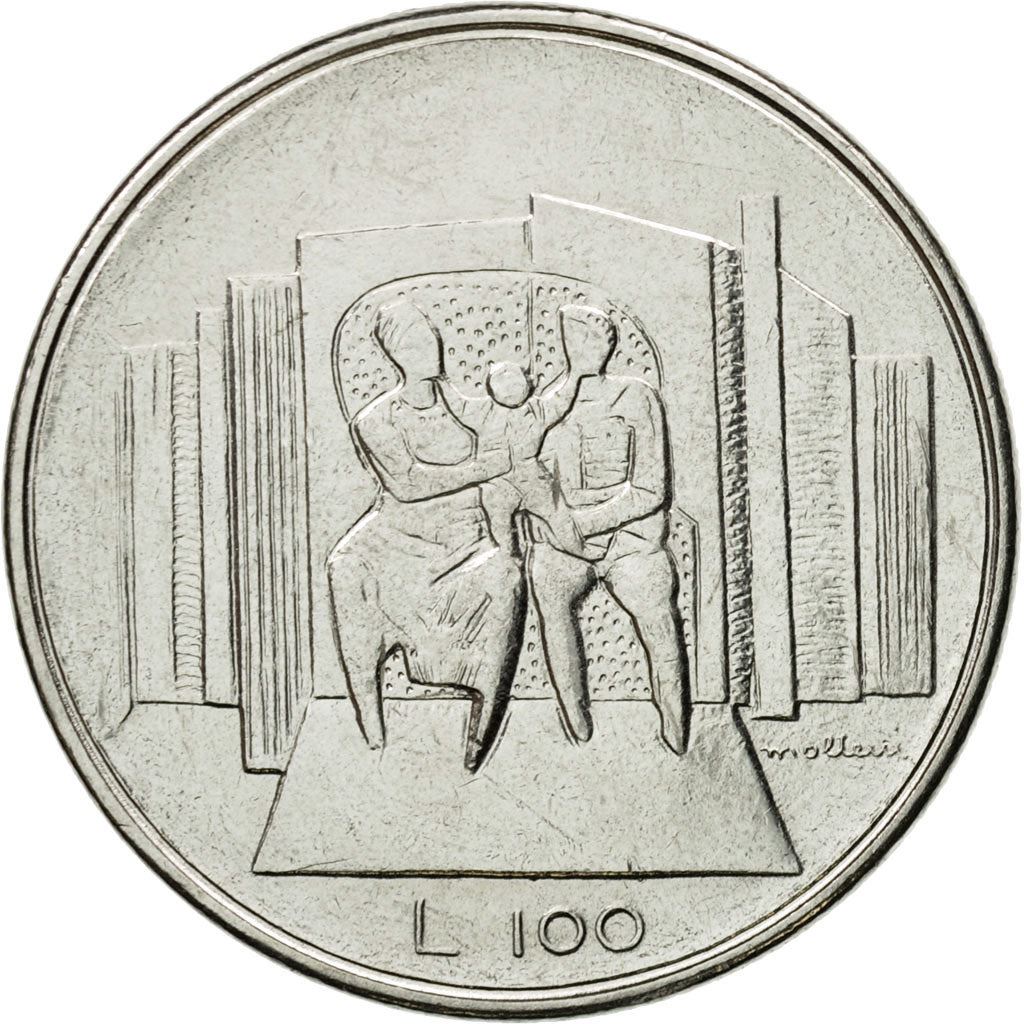San Marino | 100 Lire Coin | Family | Km:57 | 1976