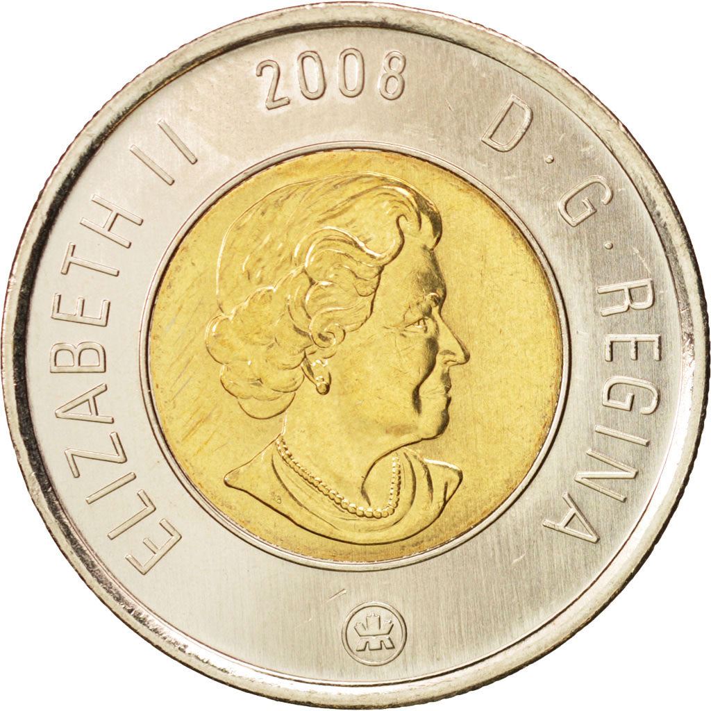 Canada | 2 Dollars Coin | Bimetallic | Polar bear | KM:837 | 2006-2012