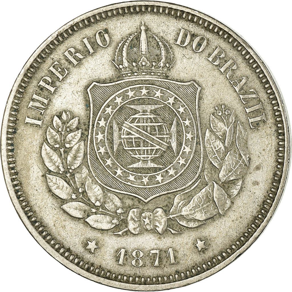 Brazil | 100 Reis Coin | Pedro II | Km:477 | 1871 - 1885