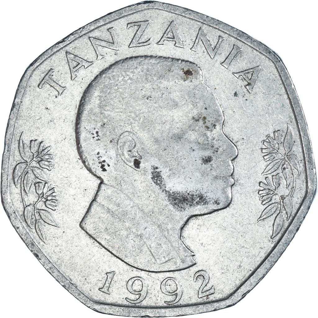 Tanzania | 20 Shilingi Coin | Elephant | Km:27.2 | 1992