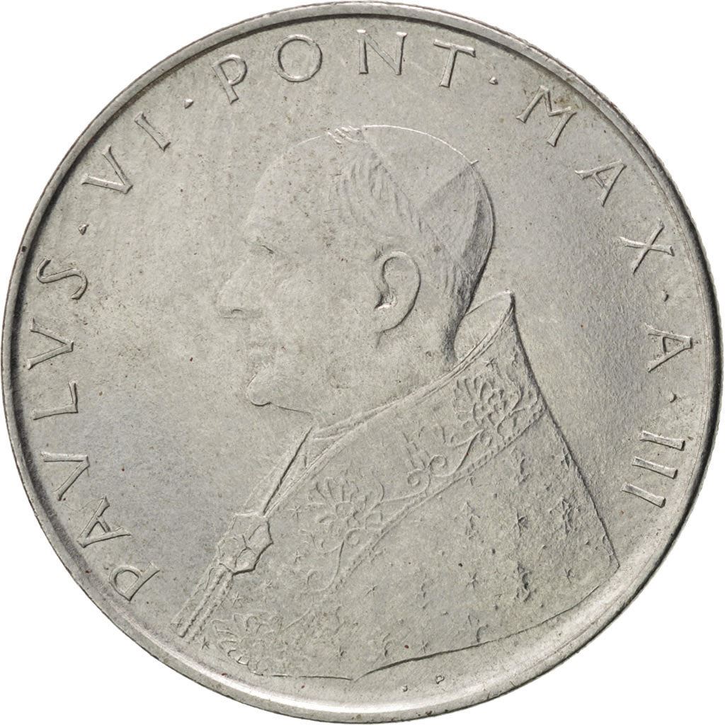 Vatican City | 100 Lire Coin | Paul VI | Km:82 | 1963 - 1965
