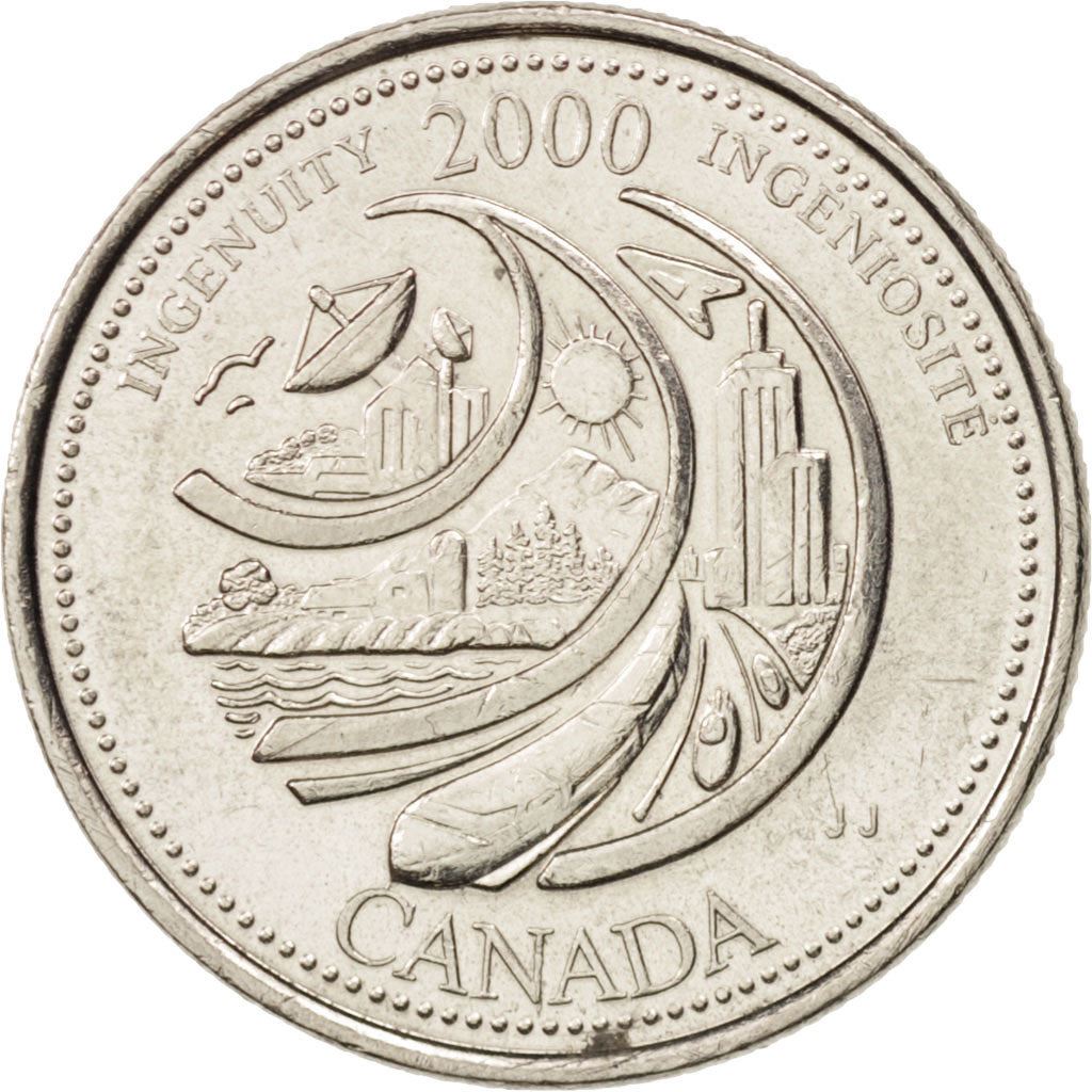 Canada | 25 Cents Coin | Ingenuity | Nickel | KM:380 | 2000