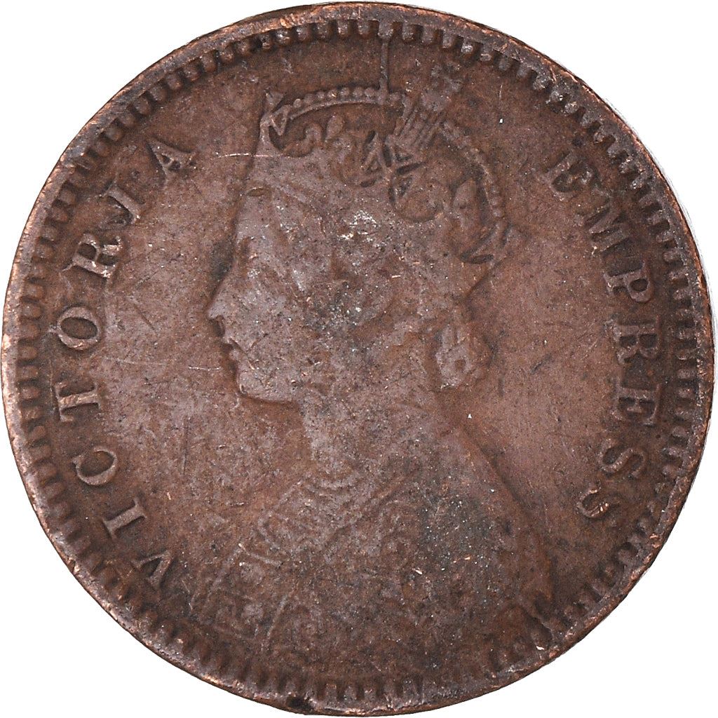 India - British | 1/12 Anna Coin | Queen Victoria | Km:483 | 1877 - 1901