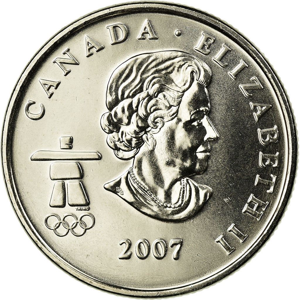 Canada | 25 Cents Coin | Nickel plated steel | Biathlon | KM:685 | 2007