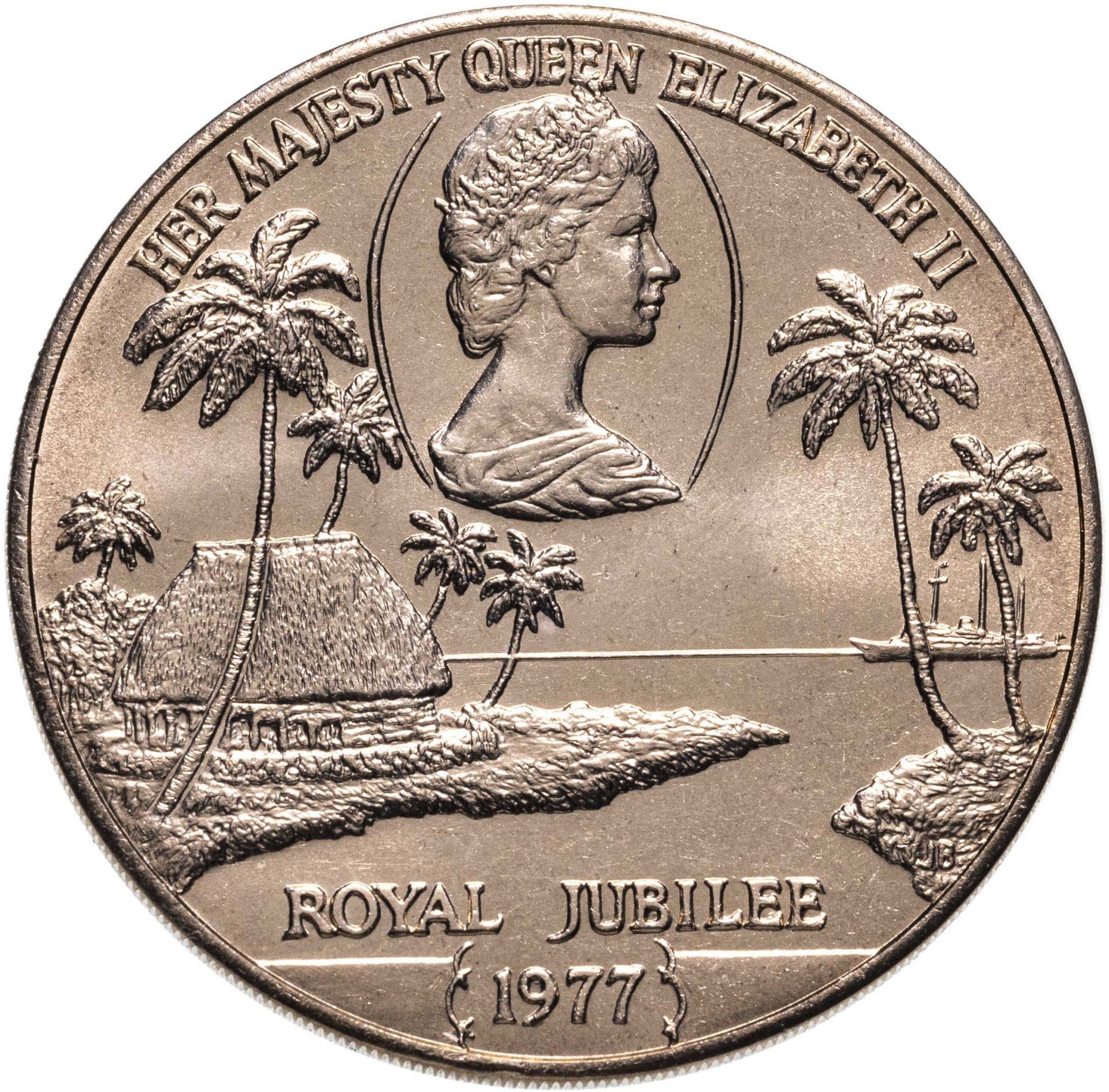 Samoa | 1 Tala moneta | Sidabrinis jubiliejus | KM:24 | 1977