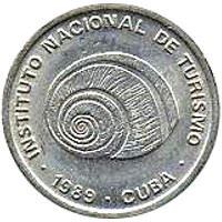 Island of Music and Dance | 5 Centavos Coin | Polymite Shell | Palmtree | KM412.3a | 1989