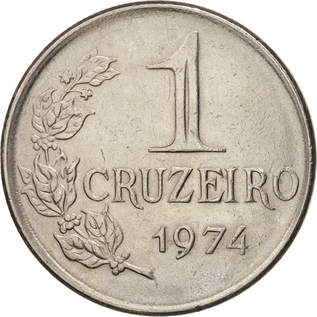 Brazil | 1 Cruzeiro Coin | Effigy | Km:581A | 1974 - 1978