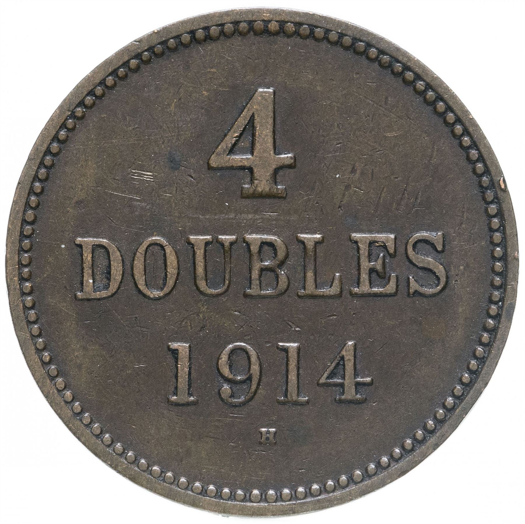 Pièce de 4 Doubles de Guernesey | KM13 | 1914 - 1949