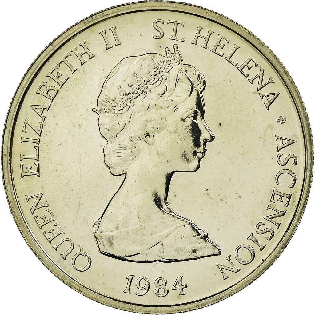 סנט הלנה ואסנשן | מטבע 5 פני | אליזבת השנייה | ציפור חוט | Km:3 | 1984