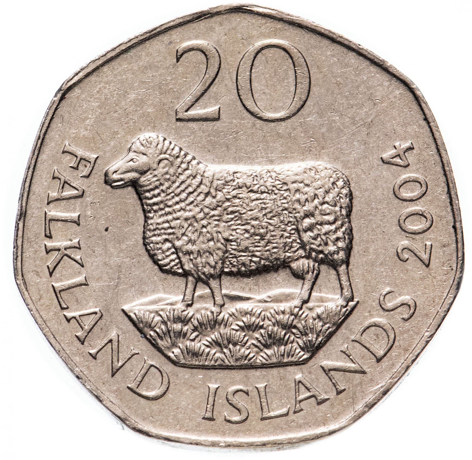 Falkland Islands | 20 Pence Coin | Sheep | KM:134 | 2004