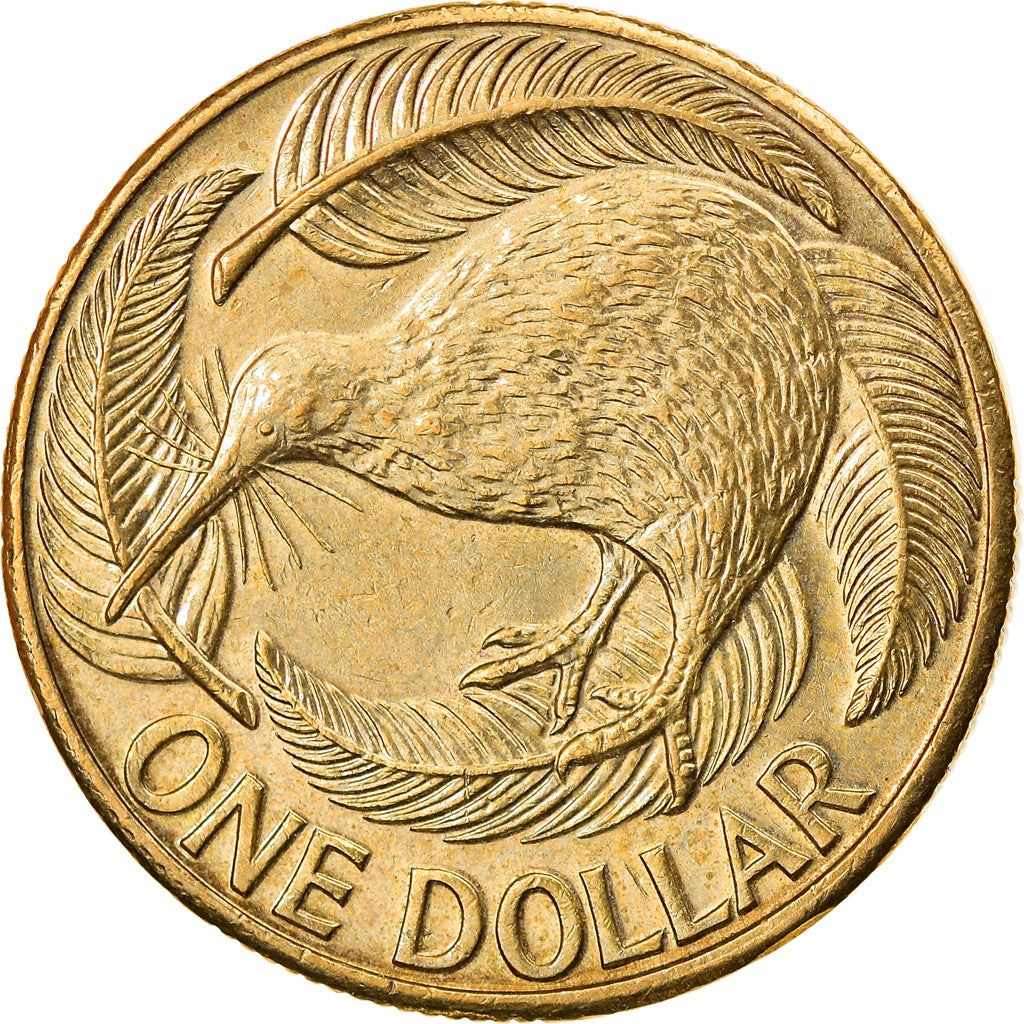 New Zealand | 1 Dollar Coin | Elizabeth II | Kiwi Bird | Km:120 | 1999 - 2020