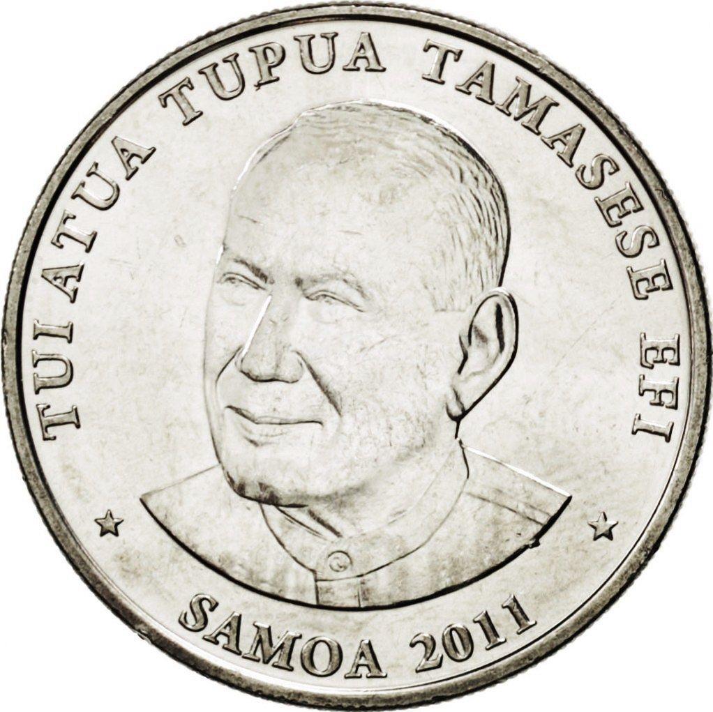 Samoa | 50 Sene Moneta | Tui Atua Tupua Tamasese Efi | Balandis | KM:170 | 2011 - 2015
