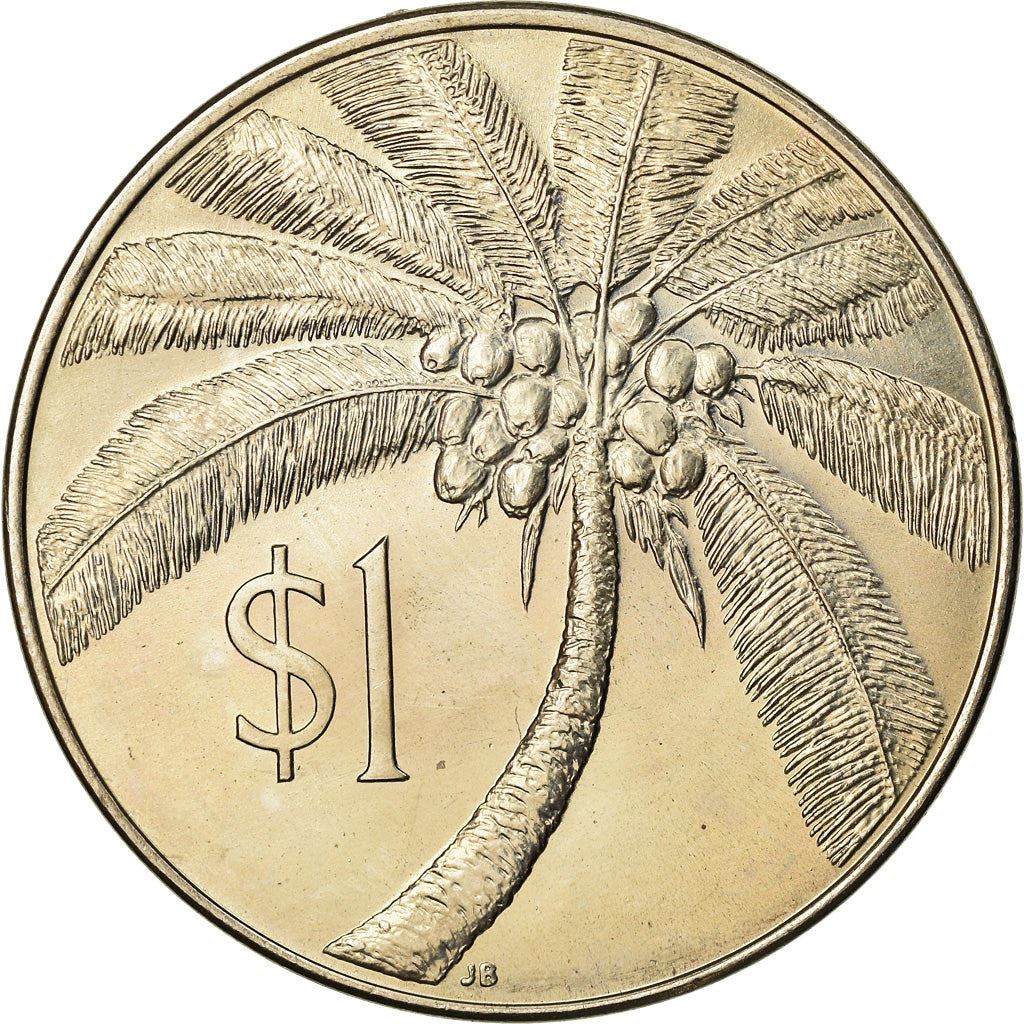 Samoa | 1 Tala Coin | Malietoa Tanumafili II | Coconut Palm | KM:19 | 1974