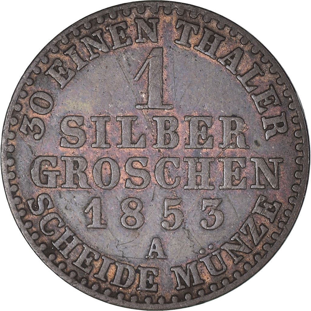 Royaume de Prusse | Pièce de 1 Silbergroschen | Frédéric-Guillaume IV | Km : 462 | 1853 - 1860