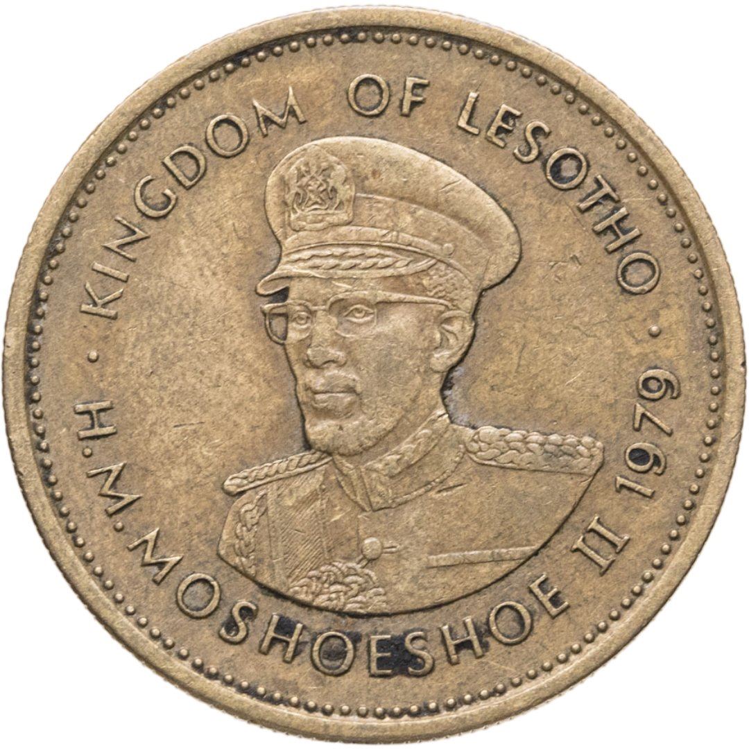 Lesotho | 5 Lisente Coin | Moshoeshoe II | Km:18 | 1979 - 1989