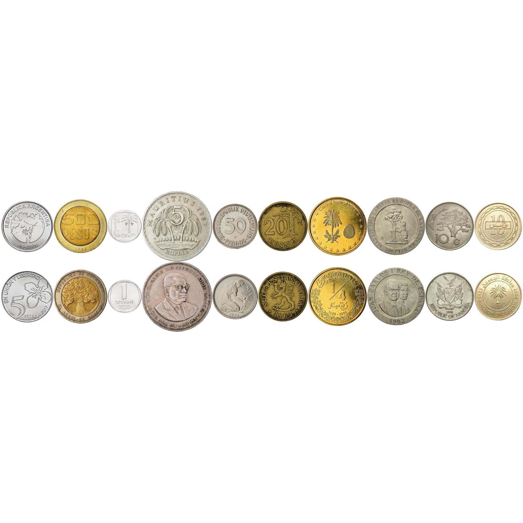 Different Coins With Trees | Palm, Cedar, Mahoe, Pine, Oak, Fig Trees and More