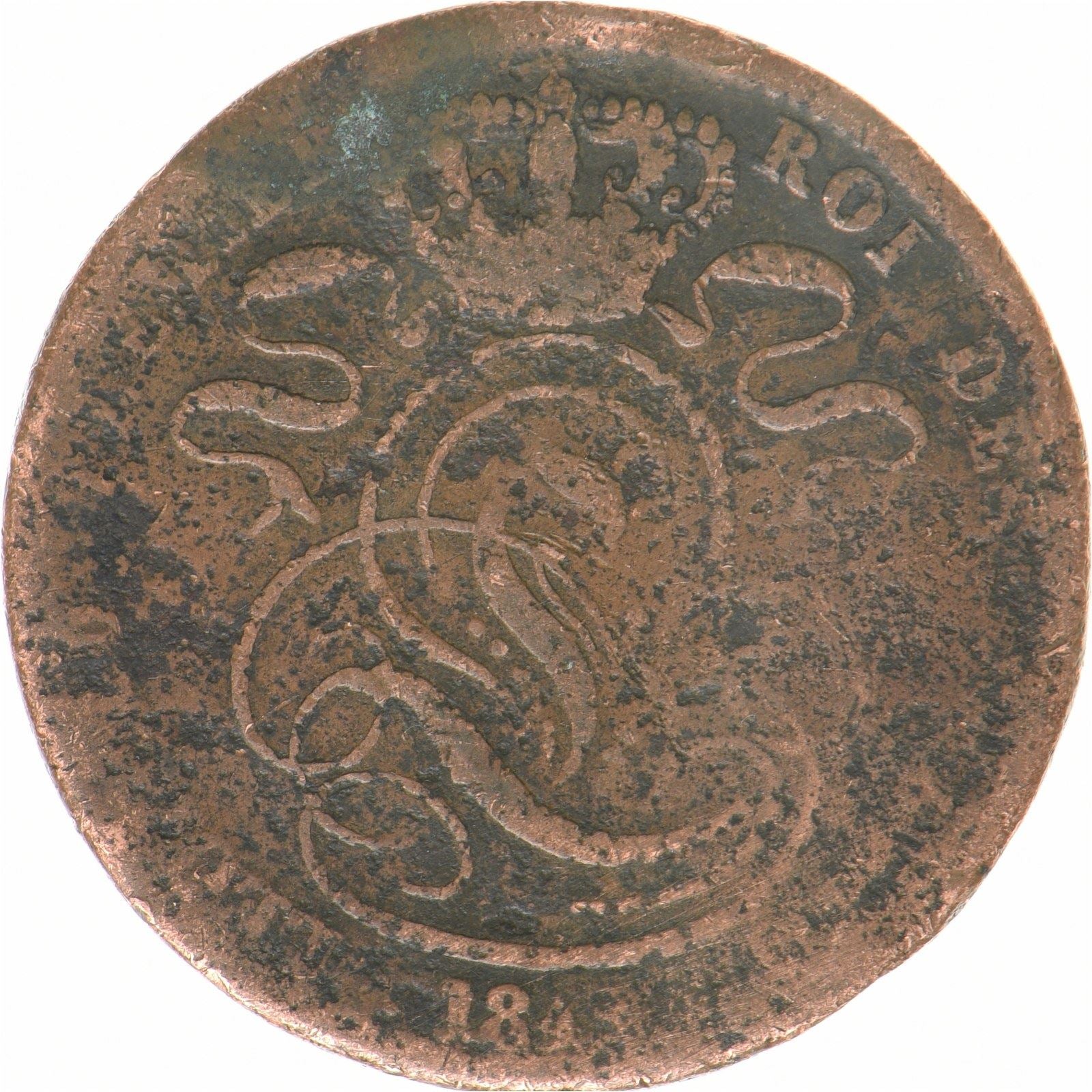 Belgium | 5 Centimes Coin | Cat or feline | Léopold I | Copper | KM:5.1 | 1833-1860