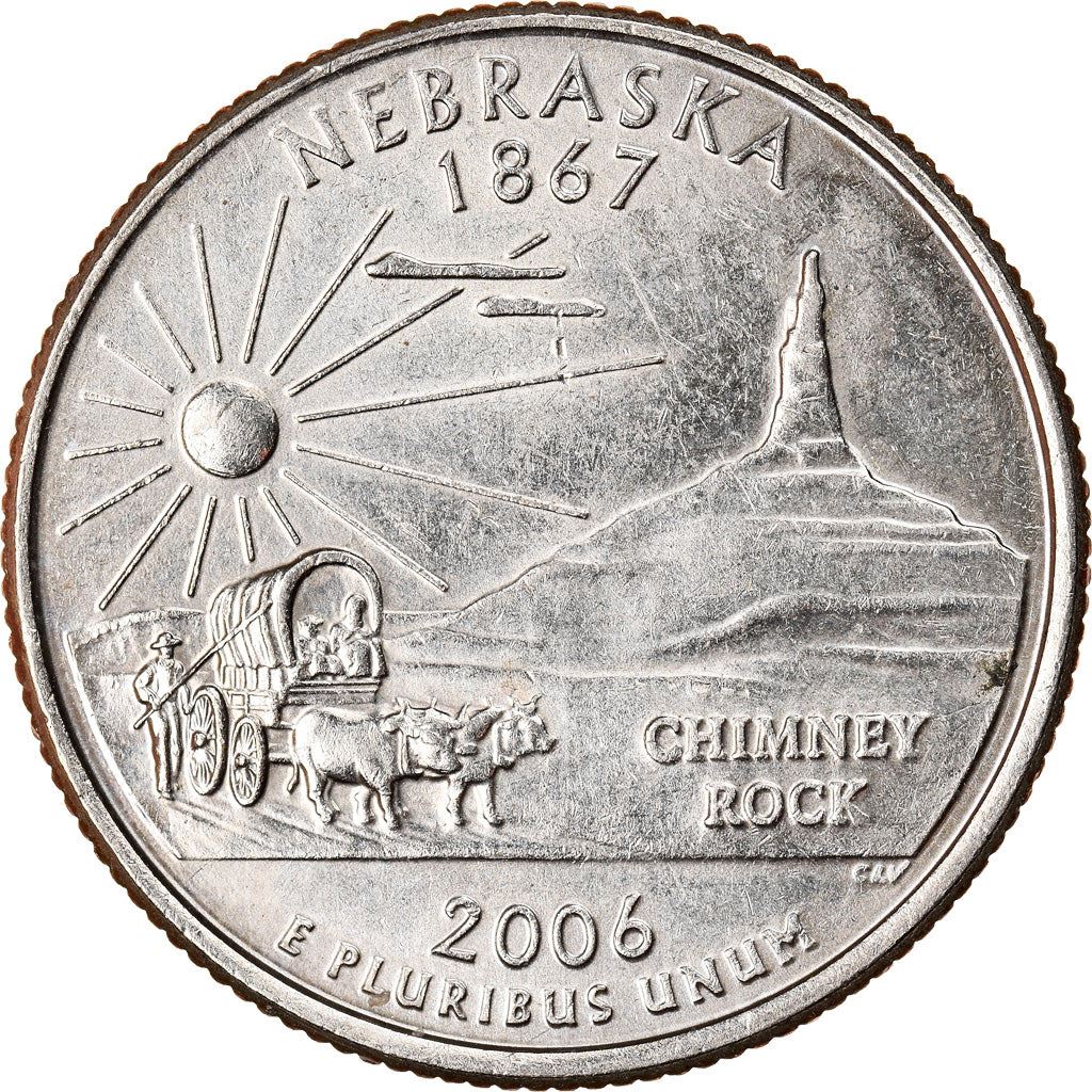 United States | 1/4 Dollar Coin | Nebraska | Km:383 | 2006