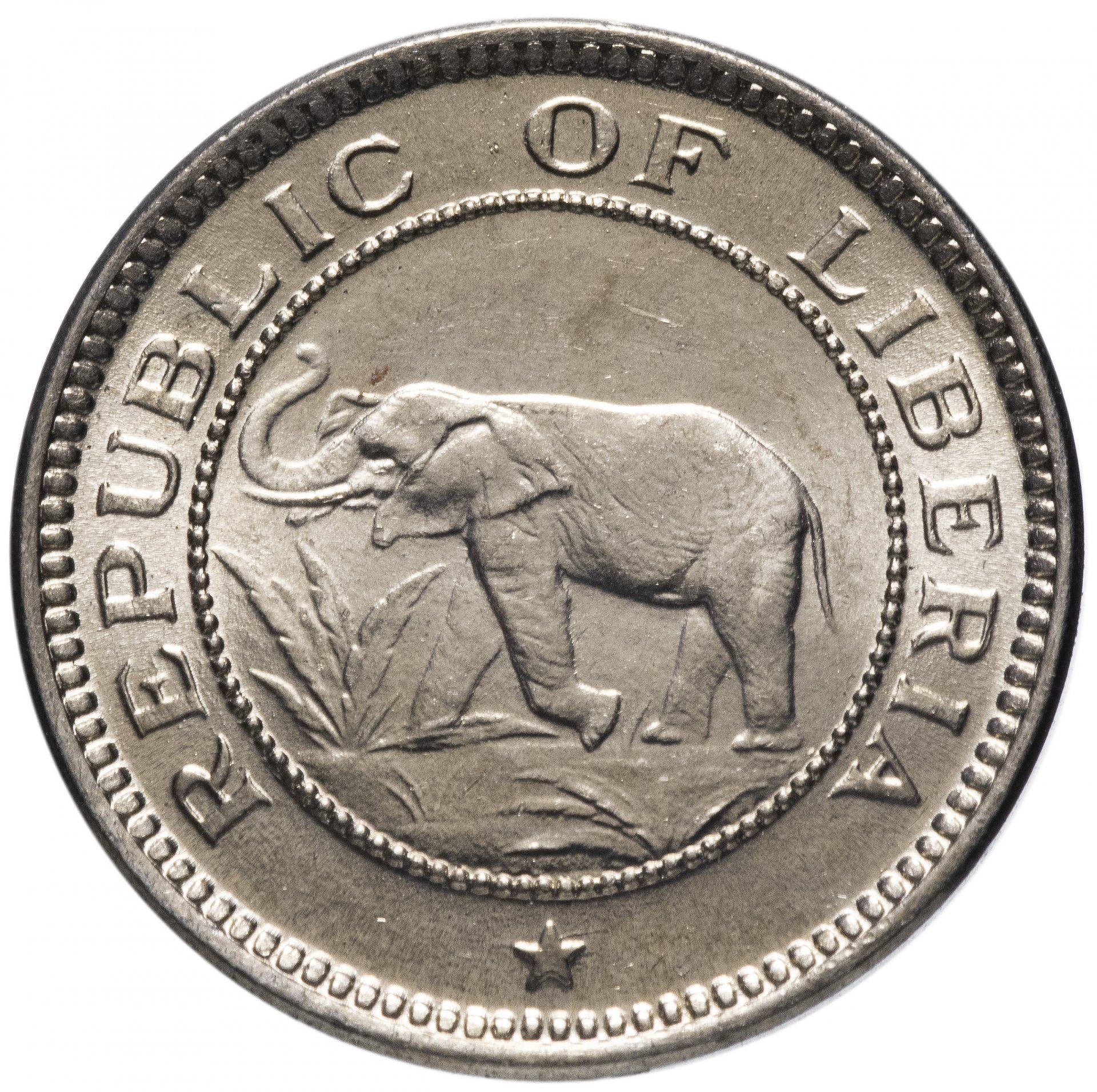 Liberia | 1/2 Cent Coin | Elephant | KM:10a | 1941