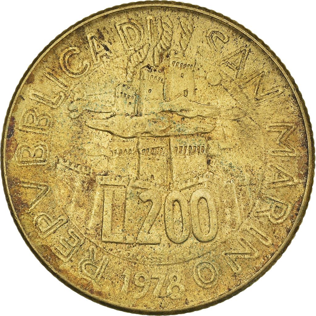 San Marino | 200 Lire Coin | Weaver | Km:83 | 1978