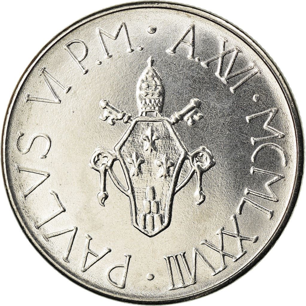 Vatican City | 100 Lire Coin | Paul VI | Km:137 | 1978