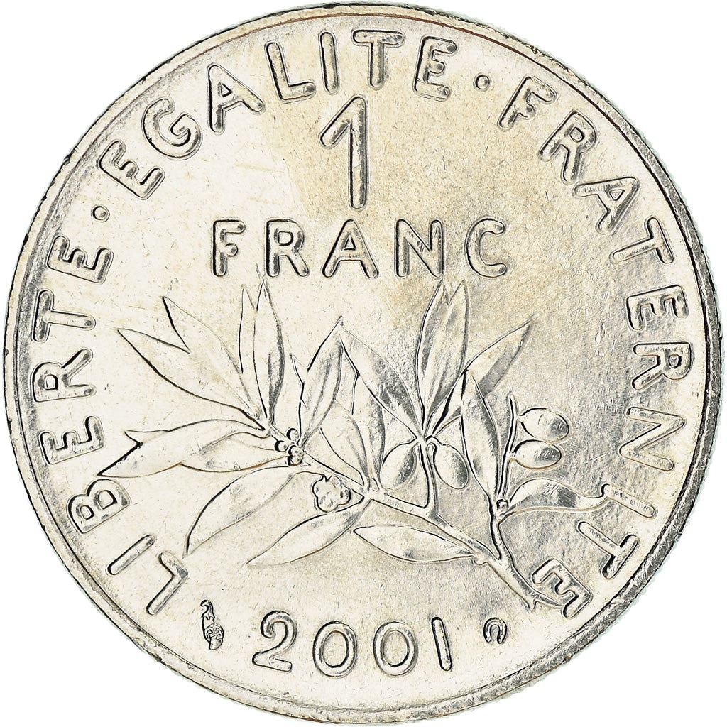 French 1 Franc Coin | Signature D'AP. O.ROTY | proof | KM925.2 | France | 1991 - 2001