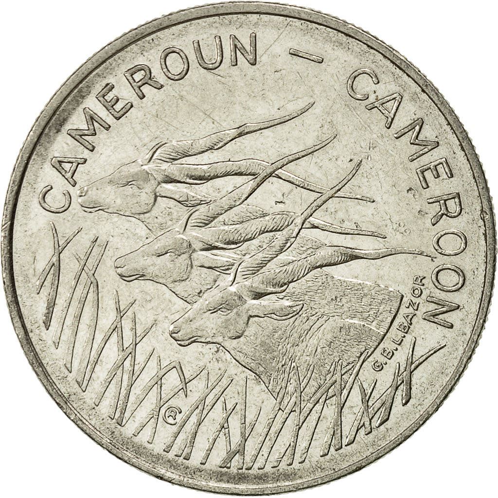 Cameroon | 100 Francs Coin | Giant Elands | Km:17 | 1975 - 1986