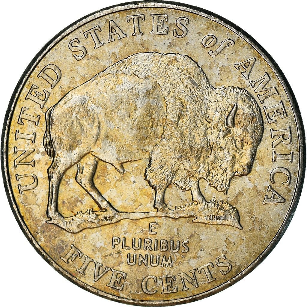 United States | 5 Cents Coin | Jefferson Nickel | Westward Journey | Bison | KM368 | 2005