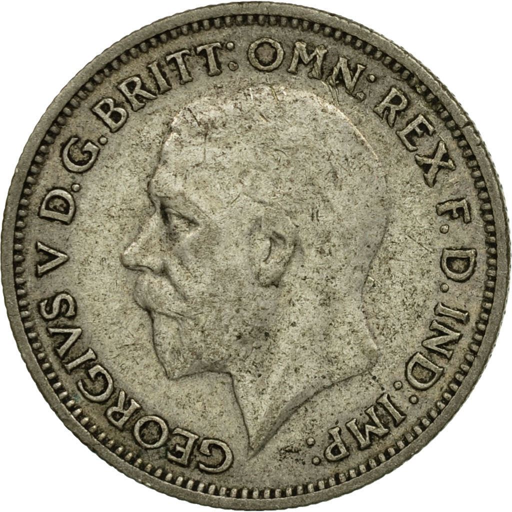 United Kingdom | 6 Pence Coin | George V | KM:832 | 1927 - 1936