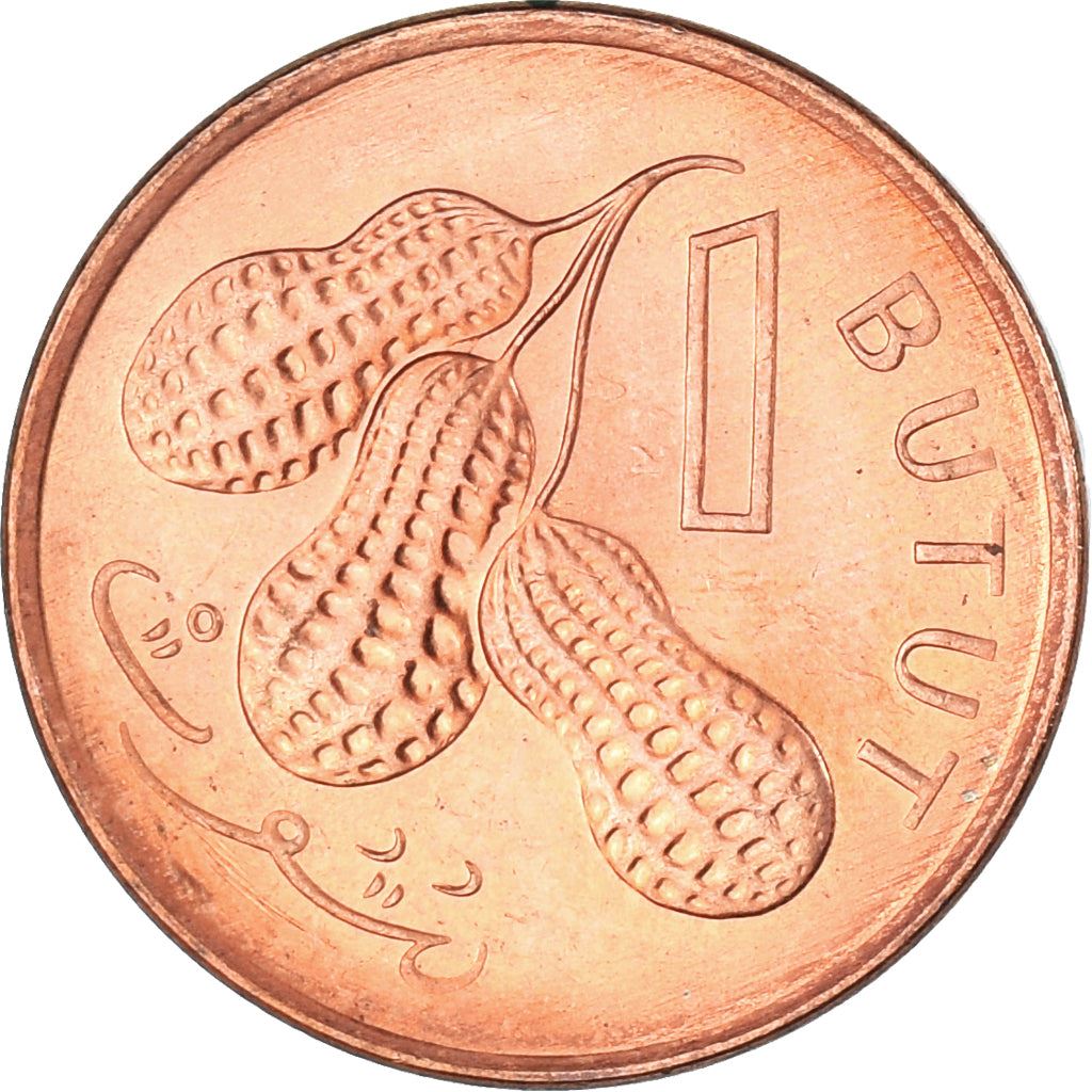 The Gambia | 1 Butut Coin | Peanuts | Km:54 | 1998