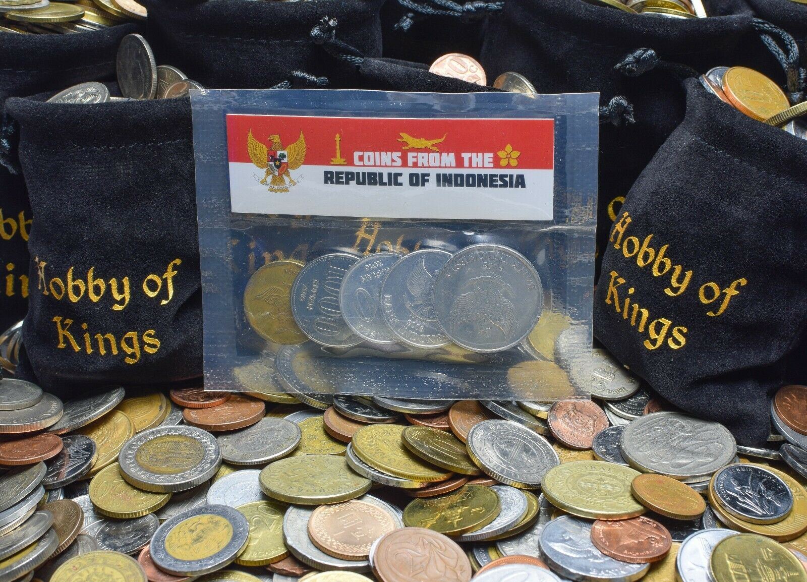 5 Mixed Coins From Indonesia | 25 Rupiyah - 1000 Rupiyah | 1971 - 2016