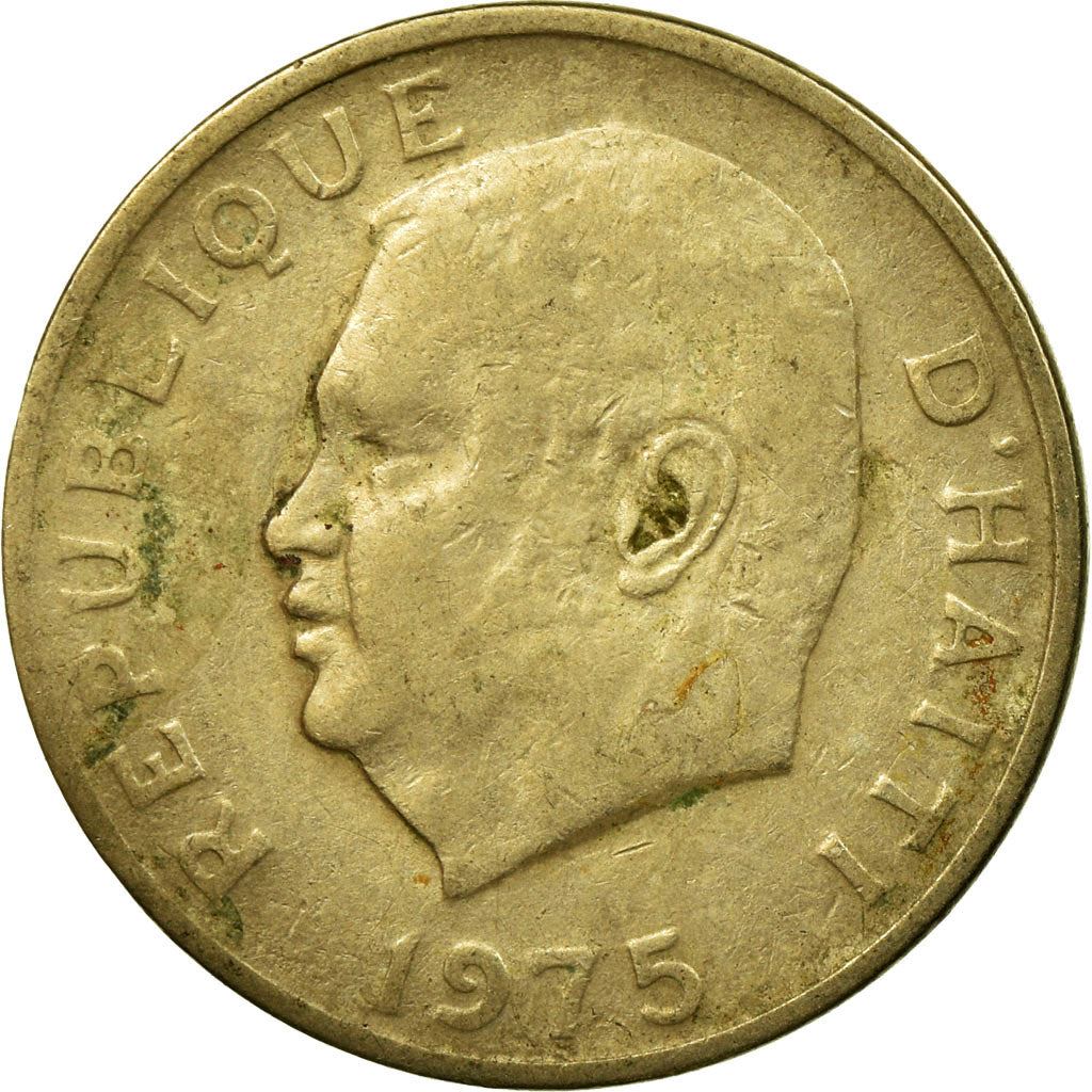 Haiti | 5 Centimes Coin | Jean-Claude Duvalier | Cannon | Km:119 | 1975
