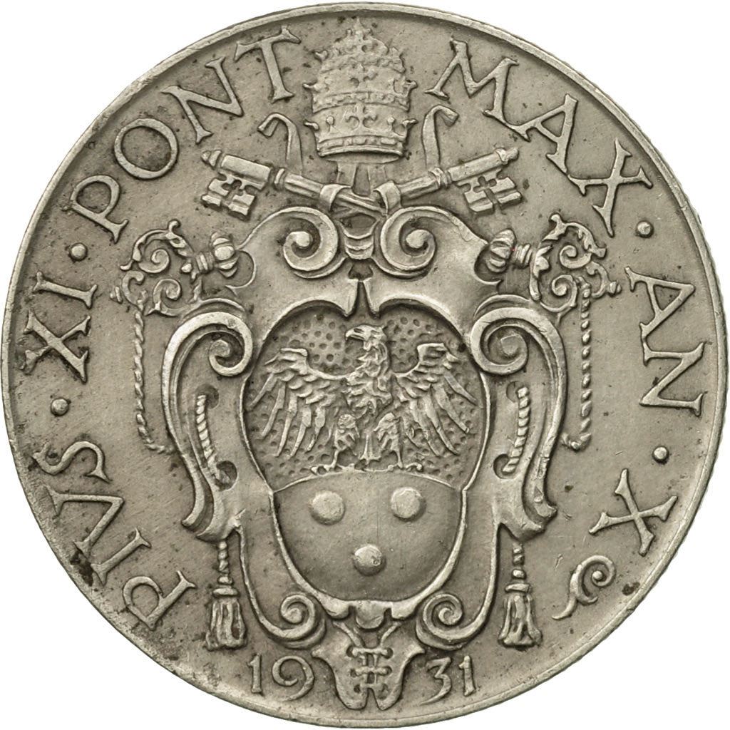 Watykan | Moneta 1 Lira | Matka Boska | Km:5 | 1929 - 1937