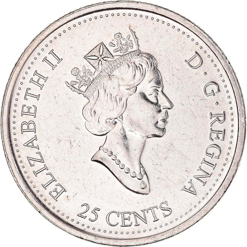 Canada | 25 Cents Coin | Geometrical Shapes | Nickel | KM:353 | 1999