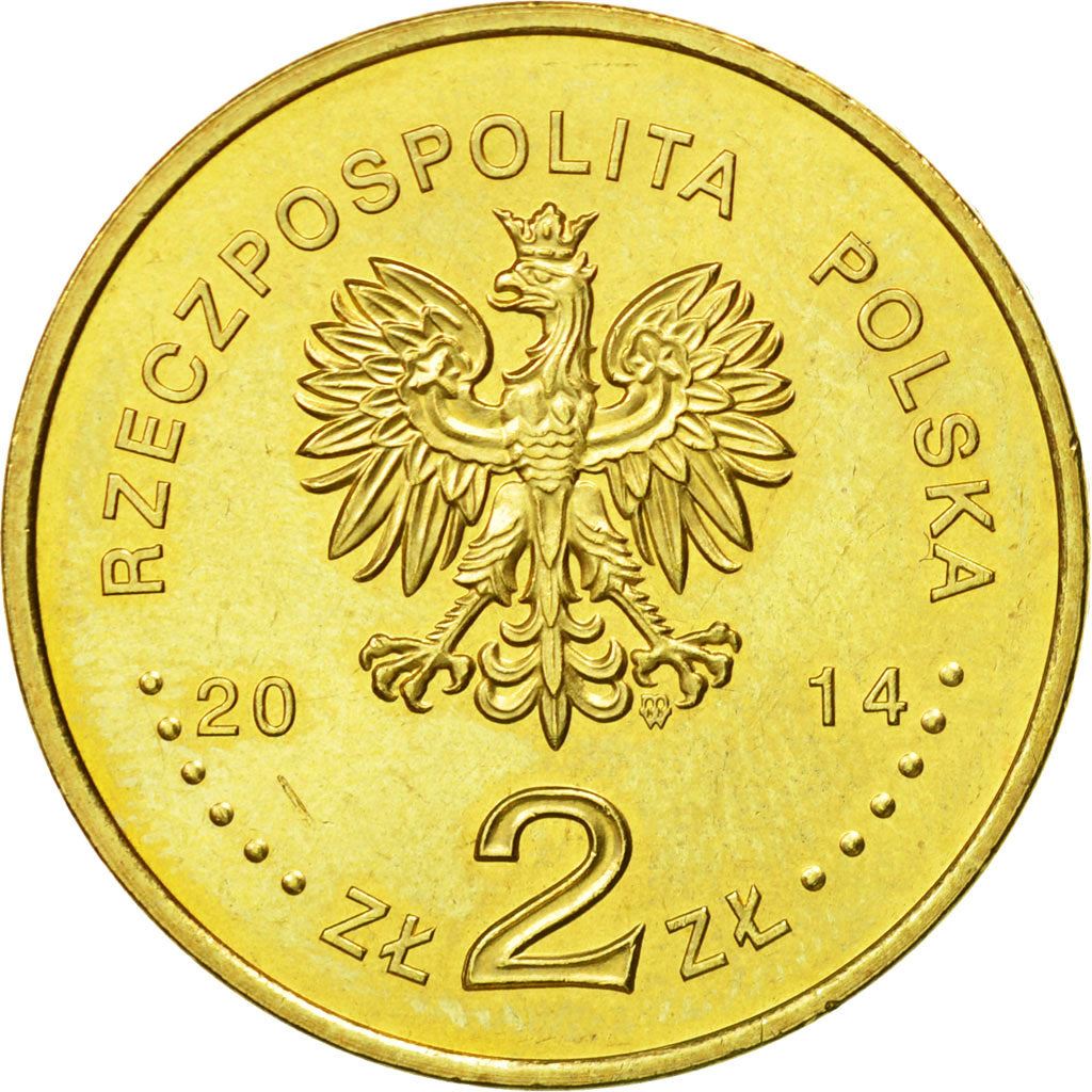 Poland | 2 Zlotys Coin | Team Sochi 2014 | Y:893 | 2014
