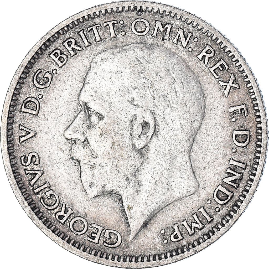 United Kingdom | 6 Pence Coin | George V | KM:832 | 1927 - 1936