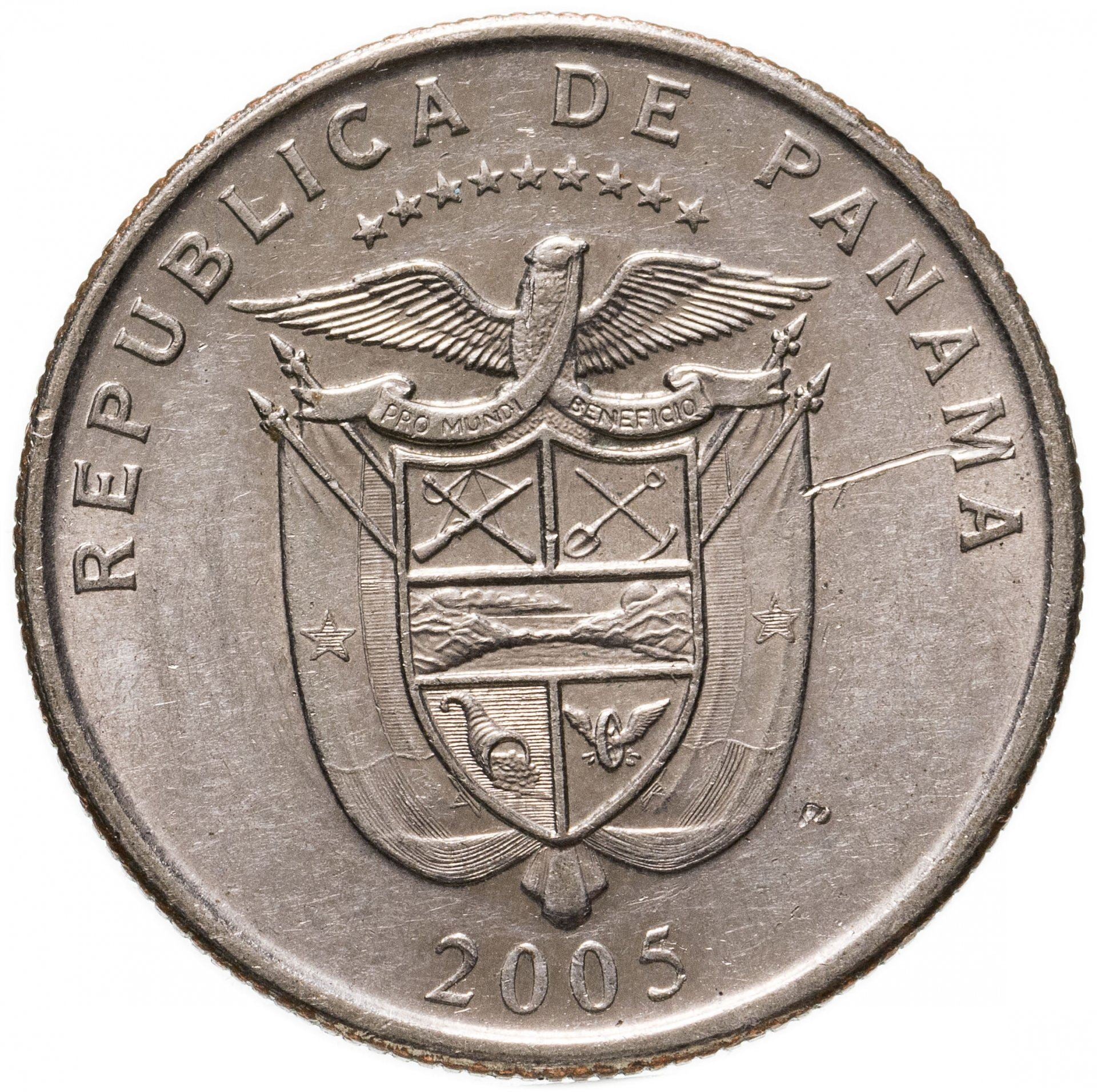 Panama | 25 Centesimos Coin | King's Bridge | Km:136 | 2005